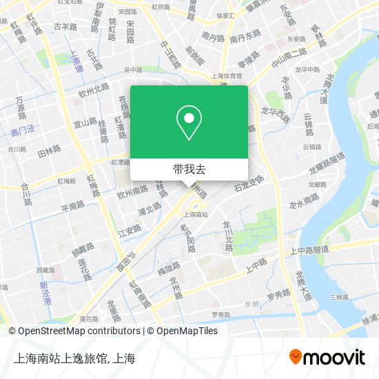 上海南站上逸旅馆地图