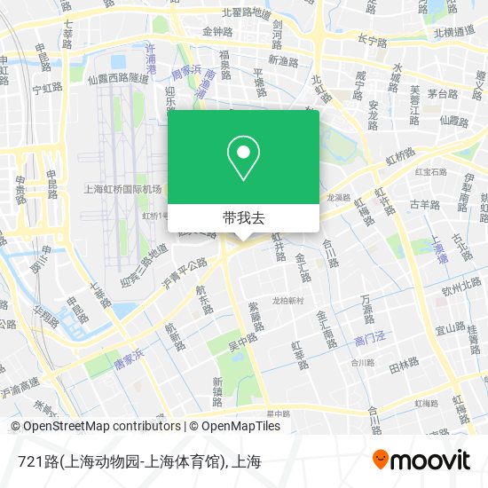 721路(上海动物园-上海体育馆)地图