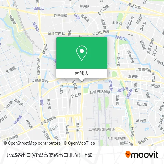 北翟路出口(虹翟高架路出口北向)地图