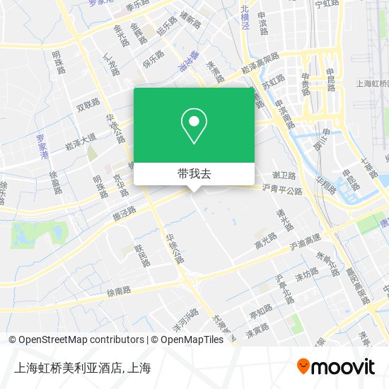 上海虹桥美利亚酒店地图