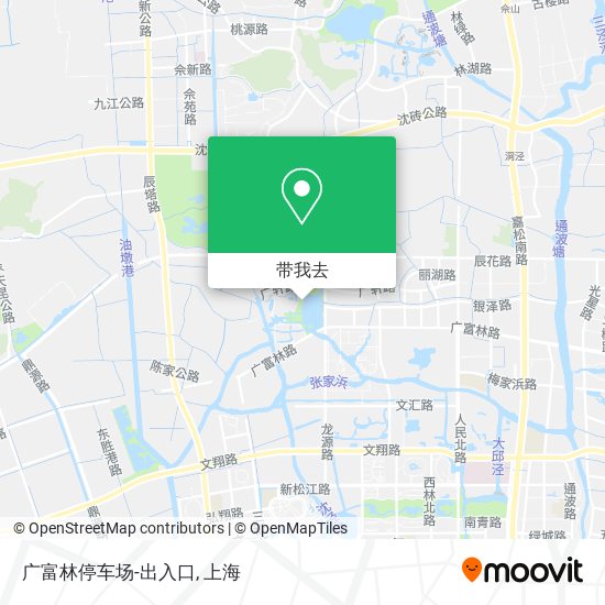 广富林停车场-出入口地图