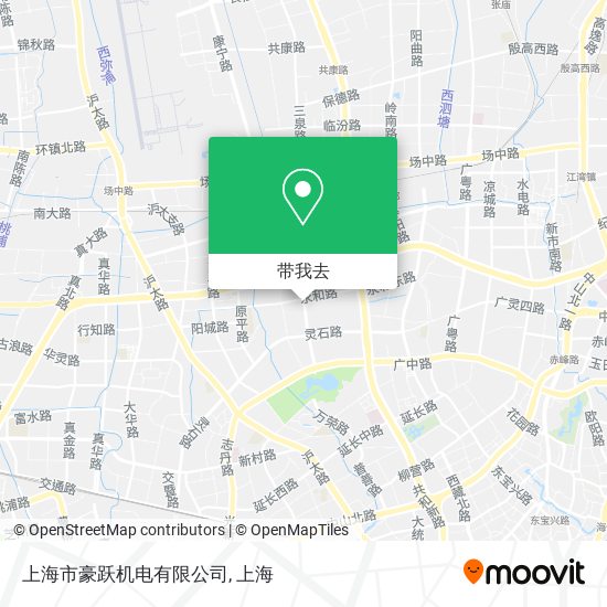 上海市豪跃机电有限公司地图