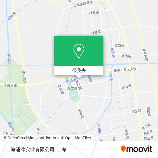 上海浦津实业有限公司地图