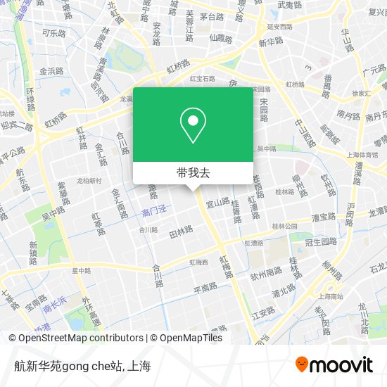 航新华苑gong che站地图