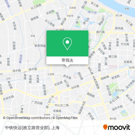 中铁快运(政立路营业部)地图