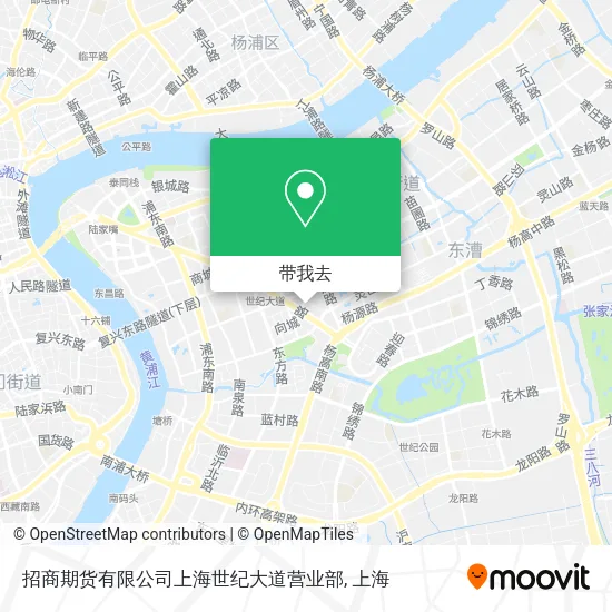 招商期货有限公司上海世纪大道营业部地图