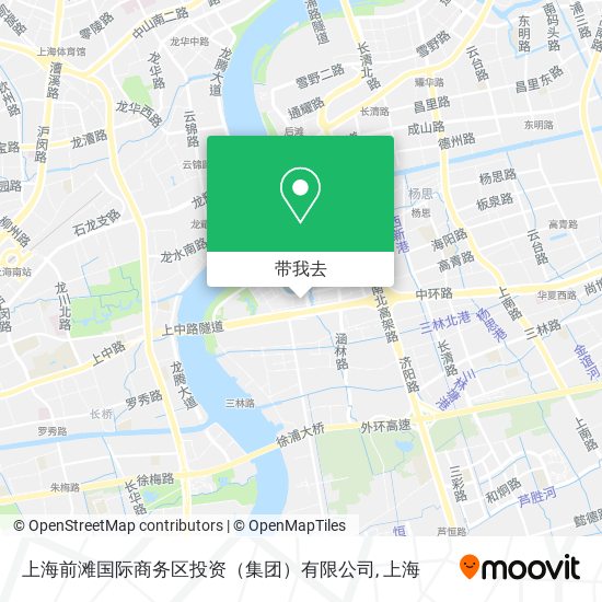 上海前滩国际商务区投资（集团）有限公司地图