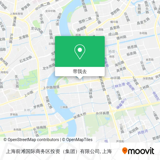 上海前滩国际商务区投资（集团）有限公司地图