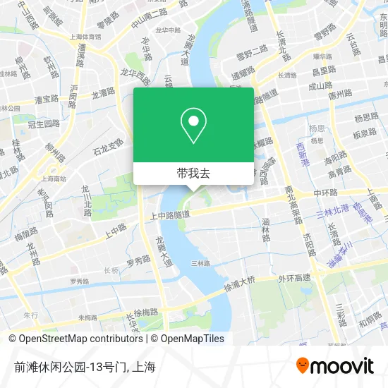前滩休闲公园-13号门地图