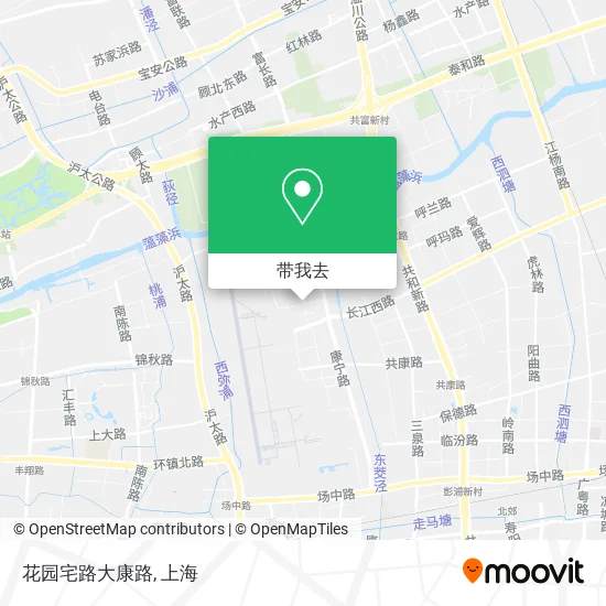 花园宅路大康路地图
