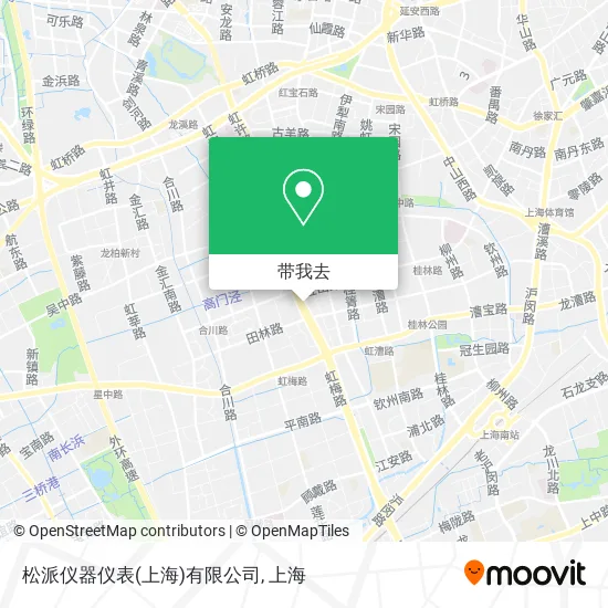 松派仪器仪表(上海)有限公司地图