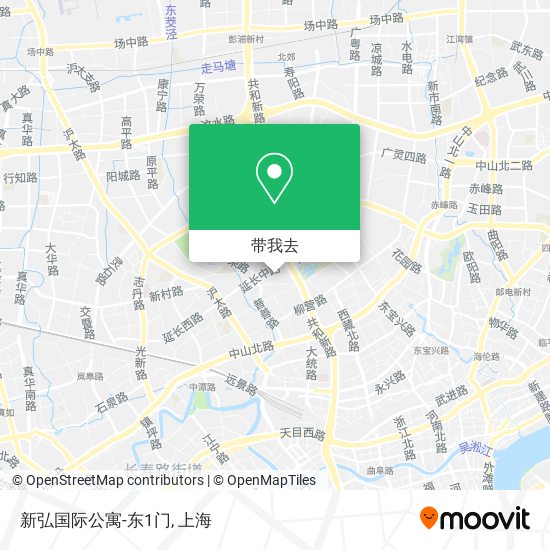 新弘国际公寓-东1门地图