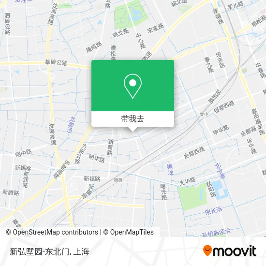 新弘墅园-东北门地图
