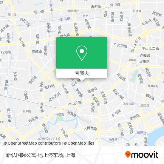 新弘国际公寓-地上停车场地图