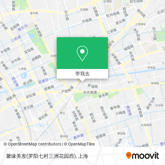 馨缘美发(罗阳七村三洲花园西)地图