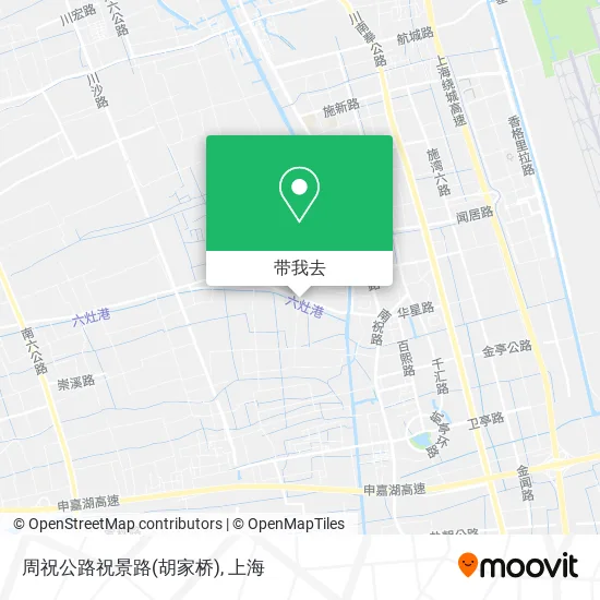 周祝公路祝景路(胡家桥)地图