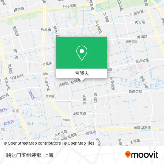 鹏达门窗组装部地图