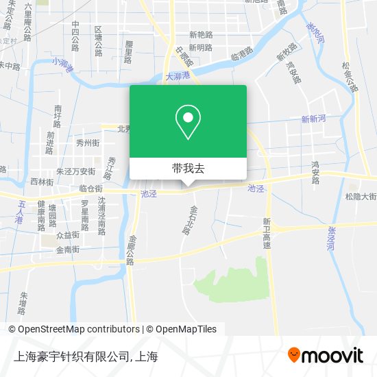 上海豪宇针织有限公司地图