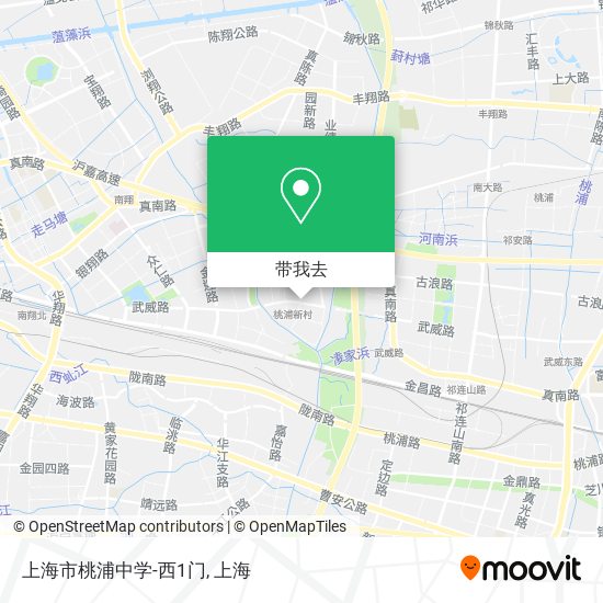 上海市桃浦中学-西1门地图