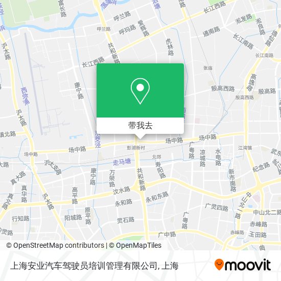 上海安业汽车驾驶员培训管理有限公司地图