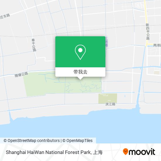 Shanghai HaiWan National Forest Park地图