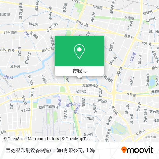 宝德温印刷设备制造(上海)有限公司地图