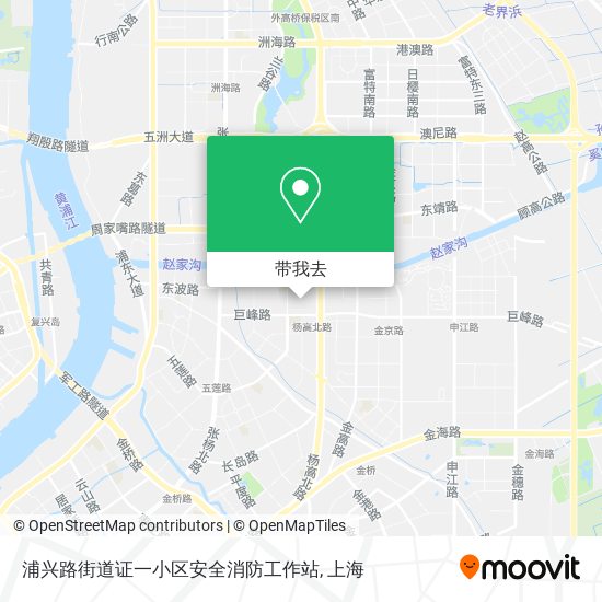 浦兴路街道证一小区安全消防工作站地图