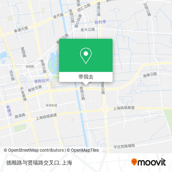 德顺路与贤瑞路交叉口地图