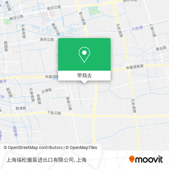 上海瑞松服装进出口有限公司地图