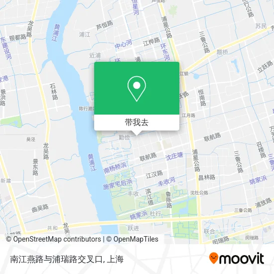 南江燕路与浦瑞路交叉口地图