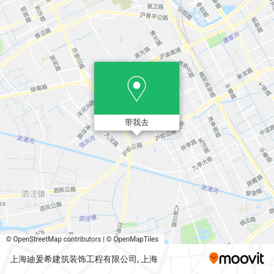 上海廸爰希建筑装饰工程有限公司地图