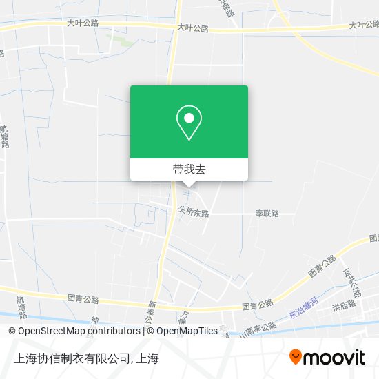 上海协信制衣有限公司地图