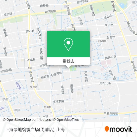 上海绿地缤纷广场(周浦店)地图
