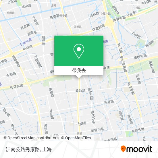 沪南公路秀康路地图