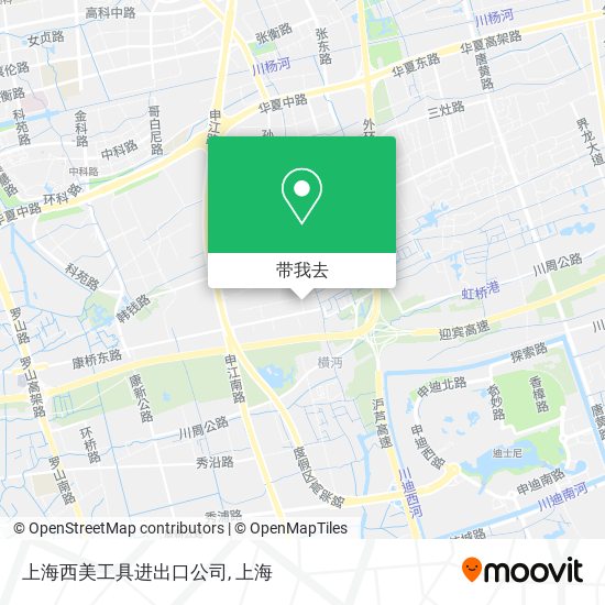 上海西美工具进出口公司地图