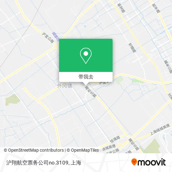 沪翔航空票务公司no.3109地图