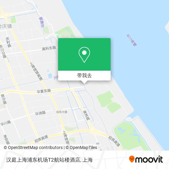 汉庭上海浦东机场T2航站楼酒店地图