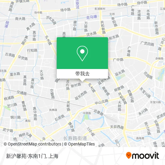 新沪馨苑-东南1门地图