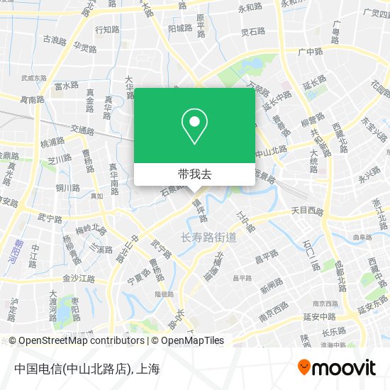 中国电信(中山北路店)地图