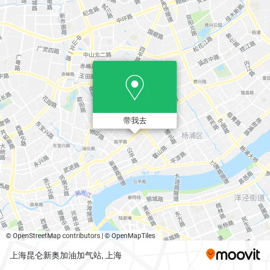 上海昆仑新奥加油加气站地图