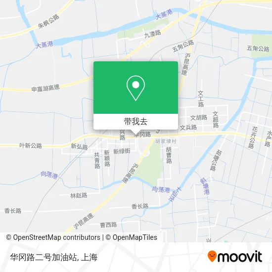 华冈路二号加油站地图