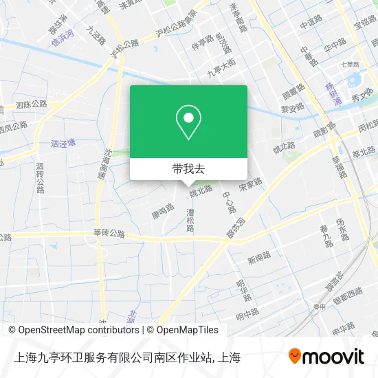 上海九亭环卫服务有限公司南区作业站地图