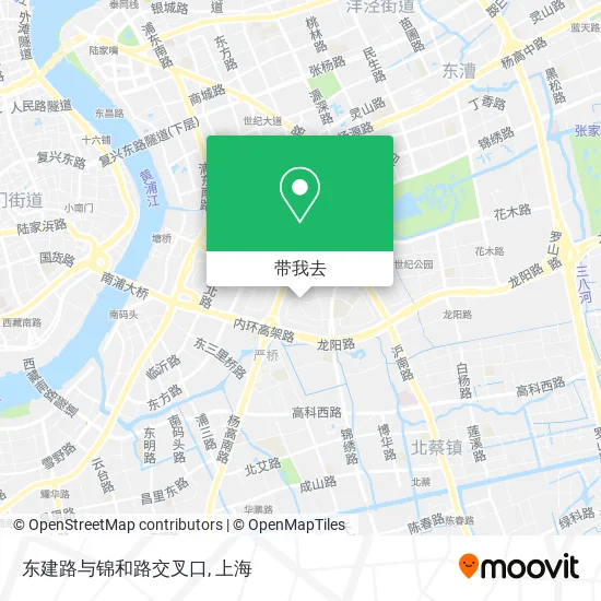 东建路与锦和路交叉口地图