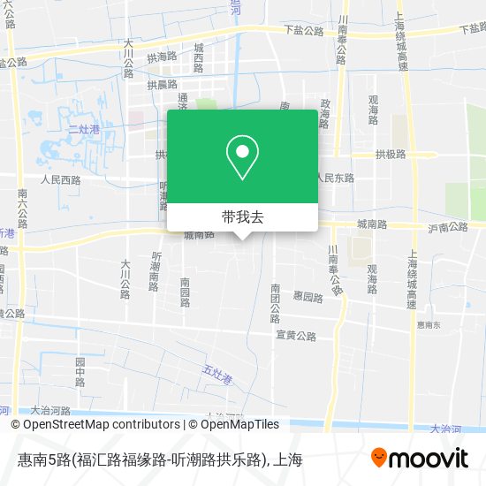 惠南5路(福汇路福缘路-听潮路拱乐路)地图