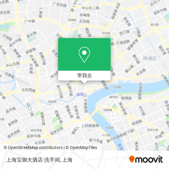 上海宝御大酒店-洗手间地图