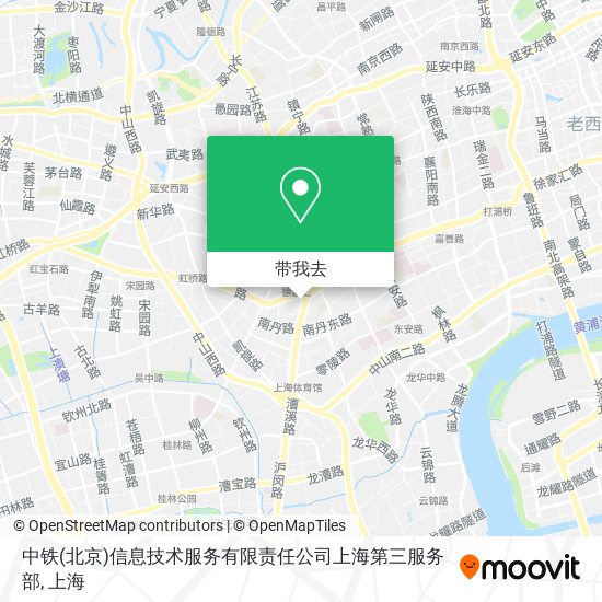 中铁(北京)信息技术服务有限责任公司上海第三服务部地图