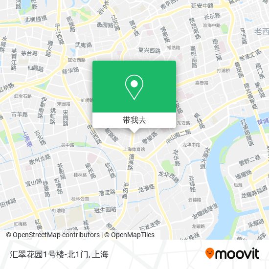 汇翠花园1号楼-北1门地图