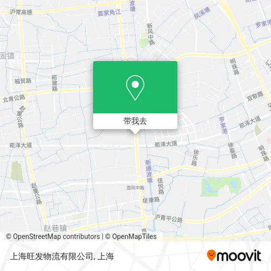 上海旺发物流有限公司地图
