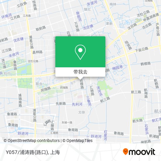 Y057/浦涛路(路口)地图