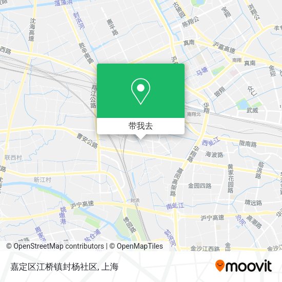 嘉定区江桥镇封杨社区地图